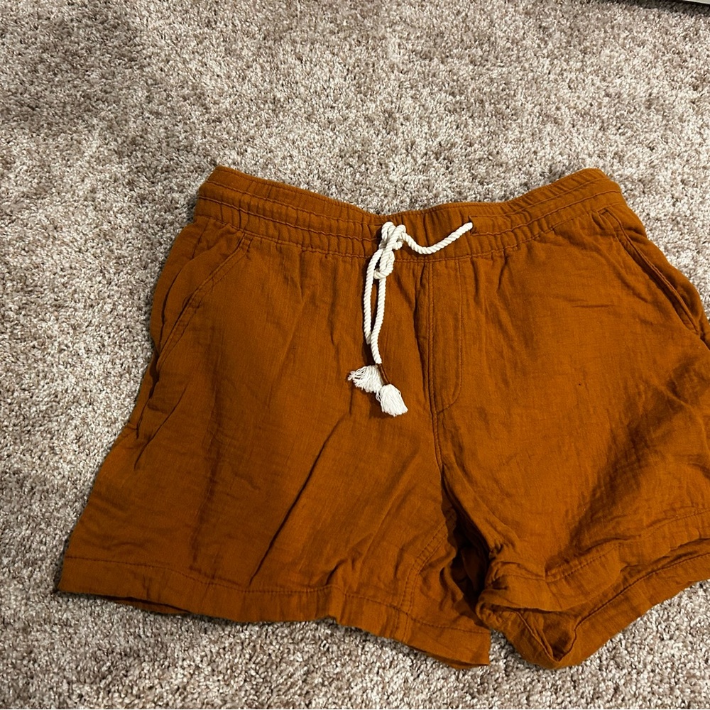 Old Navy mustard High Waist Shorts Relaxed Fit